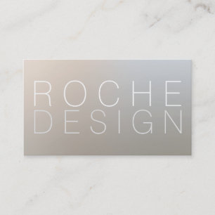 Tarjeta De Visita Diseñador Minimalista moderno luminoso plateado