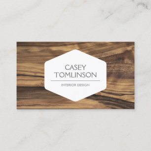 TARJETA DE VISITA DISEÑADOR MODERNO DE LA VIRUTA DEL VINTAGE DE LUJO