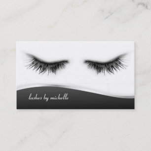 Tarjeta De Visita Diseñador negro y blanco elegante artsy de las
