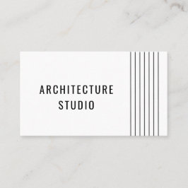 Tarjeta De Visita Diseñador profesional de arquitectos de blanco neg