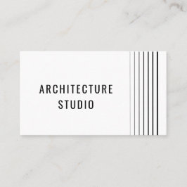 Tarjeta De Visita Diseñador profesional de arquitectura blanca y neg