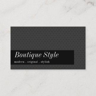 Tarjeta De Visita DISEÑADOR SENSACIONAL simple polka punto gris negr