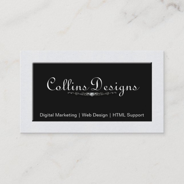 Tarjeta De Visita Diseñador web (Anverso)