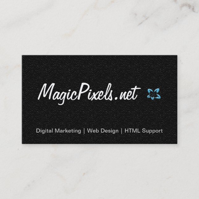 Tarjeta De Visita Diseñador web (Anverso)