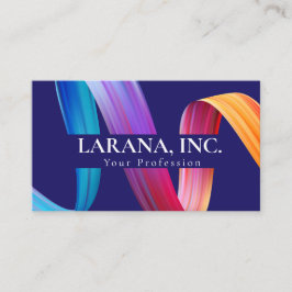 Tarjeta De Visita Diseñador web moderno premium púrpura rosa azul