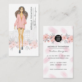 Tarjeta De Visita Diseñadora de moda femenina en Nueva York