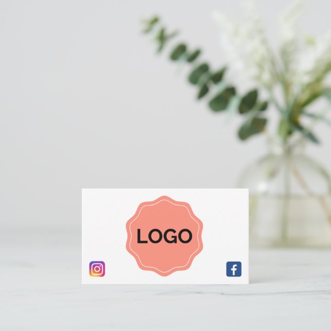 Tarjeta De Visita Diseñar el propio  (Anverso de pie)