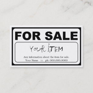 Tarjeta De Visita diseñe su propio signo PARA VENTA