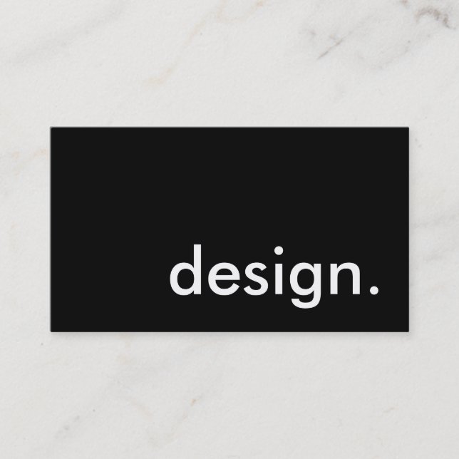 Tarjeta De Visita diseño. (Anverso)