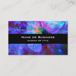 Tarjeta De Visita Diseño abstracto azul y púrpura