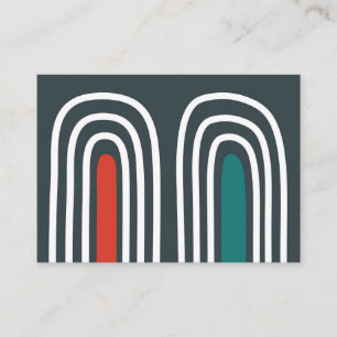 Tarjeta De Visita Diseño abstracto de arte arcoiris