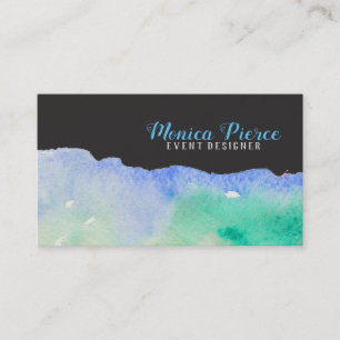 Tarjeta De Visita Diseño acrílico colorido