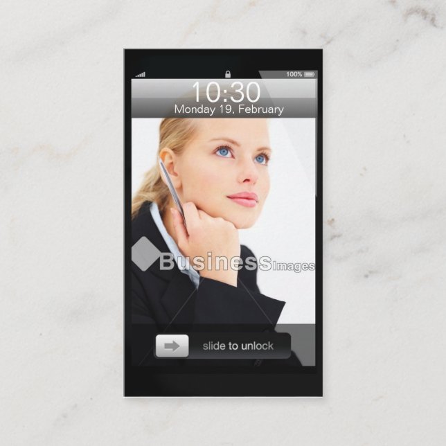 Tarjeta De Visita Diseño adaptable profesional del iPhone (Anverso)
