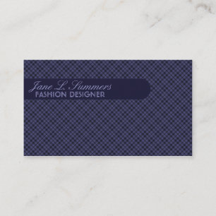 Tarjeta De Visita Diseño argyle (púrpura profundo)