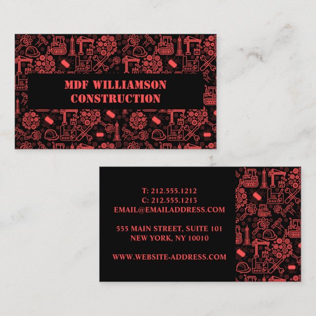 Tarjeta De Visita diseño arquitectónico moderno (Anverso / Reverso)