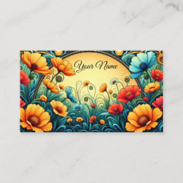 Tarjeta De Visita Diseño Art Nouveau