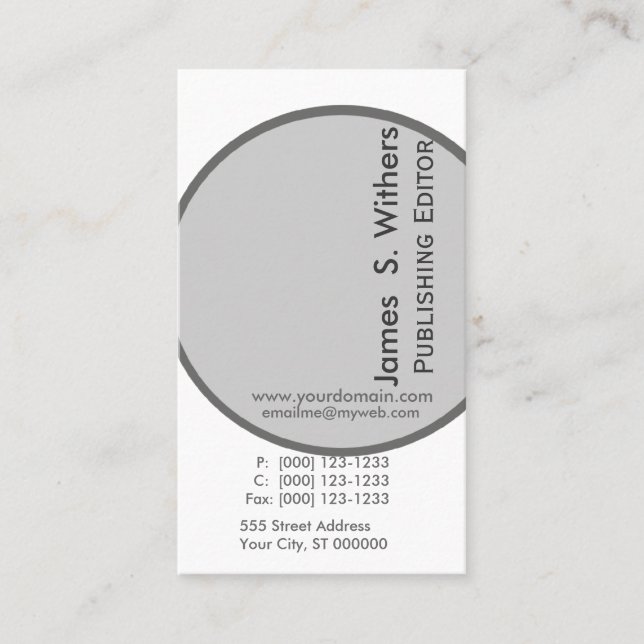 Tarjeta De Visita Diseño artístico contemporáneo modernista (Anverso)