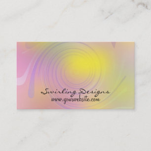 Tarjeta De Visita Diseño artístico de resumen de Swirting