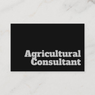Tarjeta De Visita Diseño audaz y claro - Consultor agrícola