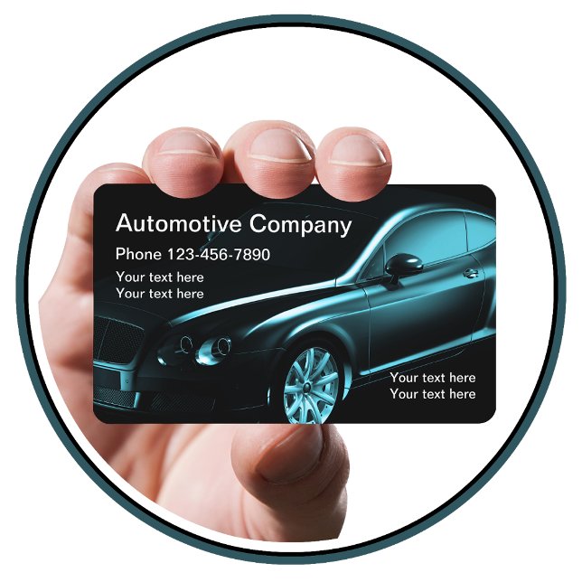 Tarjeta De Visita Diseño Automotriz Moderno (Subido por el creador)