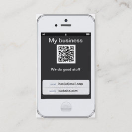 Tarjeta De Visita Diseño blanco adaptable profesional del iPhone