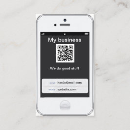 Tarjeta De Visita Diseño blanco adaptable profesional del iPhone