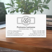 Diseño Clásico con Logo e Información de Contacto