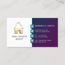 Diseño clásico de Real Estate Agent