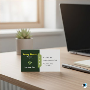 Tarjeta De Visita Diseño Clásico Minimalista Elegante para Profesion