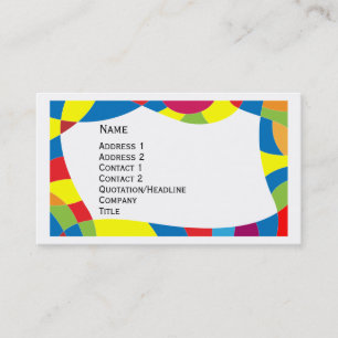 Tarjeta De Visita Diseño colorido
