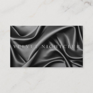 Tarjeta De Visita Diseño con clase, negro, liso, de seda