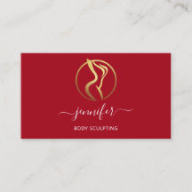 Diseño corporal Escultura Masaje Logotipo de oro Q