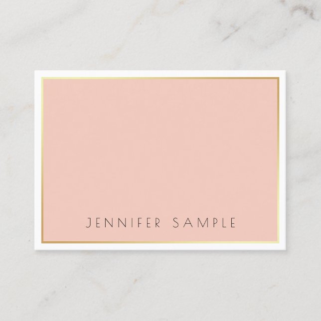 Tarjeta De Visita Diseño creativo elegante simple profesional modern (Anverso)