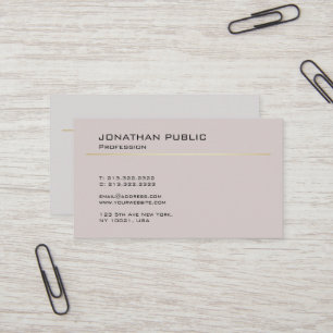 Tarjeta De Visita Diseño creativo moderno Minimalismo de lujo sencil