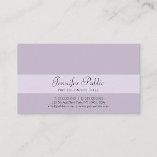 Tarjeta De Visita Diseño creativo profesional y elegante Violet mode