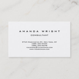 Tarjeta De Visita Diseño creativo sencillo, sencillo y atractivo