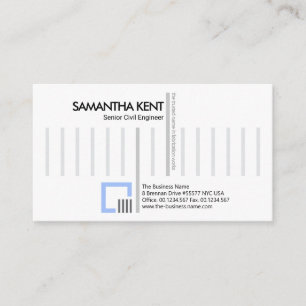 Tarjeta De Visita Diseño creativo y elegante de construcción de barr