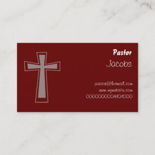Tarjeta De Visita Diseño cruzado, pastor,