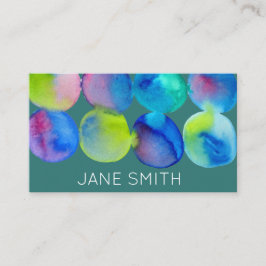 Tarjeta De Visita Diseño de acuarela moderna y creativa industria