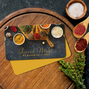 Tarjeta De Visita Diseño de alimentos Comedor Personal Chef Catálogo