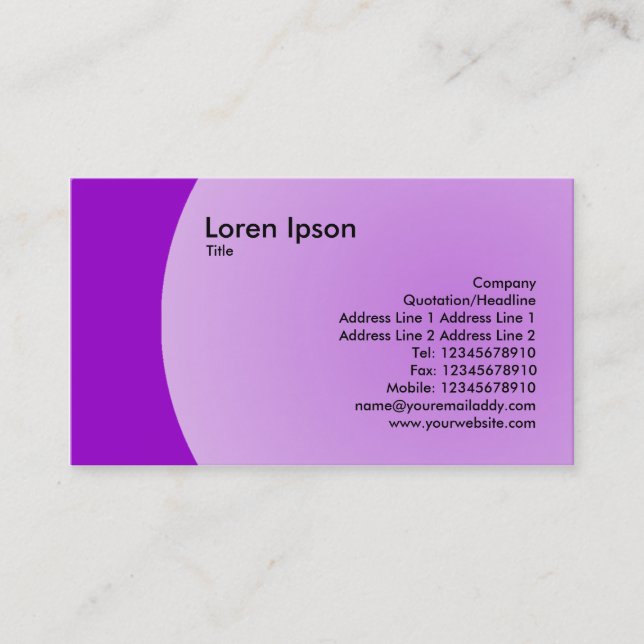 Tarjeta De Visita Diseño de arco (Anverso)