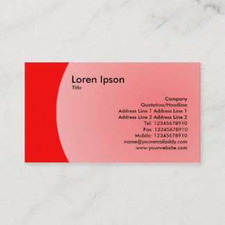 Tarjeta De Visita Diseño de arco - Rojo