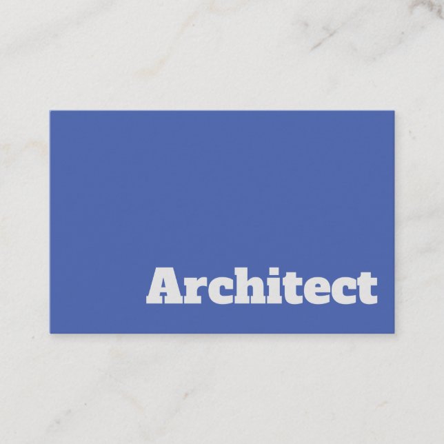 Tarjeta De Visita Diseño de arquitectos audaces y claros (Anverso)