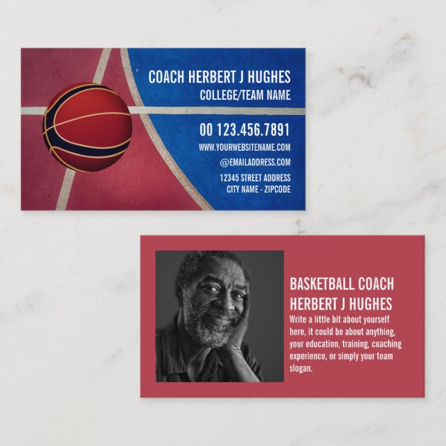 Tarjeta De Visita Diseño de baloncesto, jugador de baloncesto, entre (Anverso / Reverso)