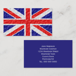 Tarjeta De Visita diseño de bandera Union Jack