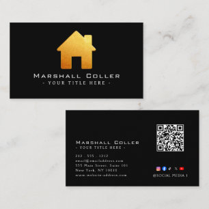 Tarjeta De Visita Diseño de bienes raíces de alta gama magnético 