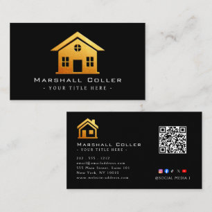 Tarjeta De Visita Diseño de bienes raíces de alta gama magnético 