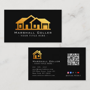 Tarjeta De Visita Diseño de bienes raíces de alta gama magnético 