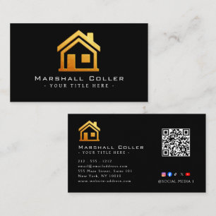 Tarjeta De Visita Diseño de bienes raíces de alta gama magnético 