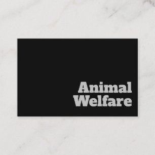 Tarjeta De Visita Diseño de bienestar animal audaz y claro